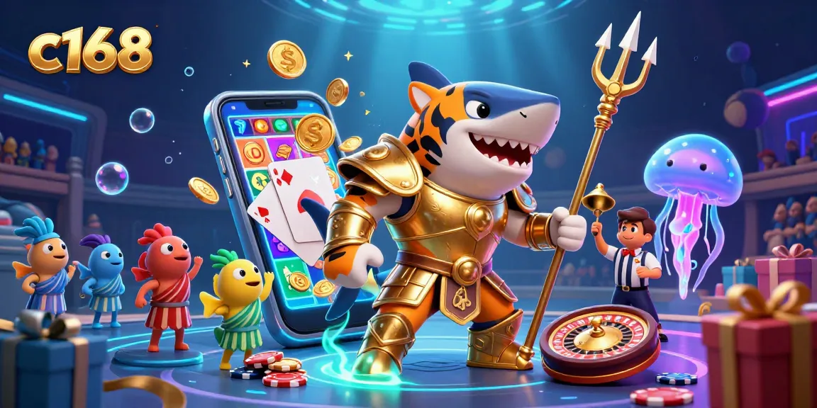 c168 invites gamblers to experience an underwater casino adventure with dynamic slot game action and vivid characters.