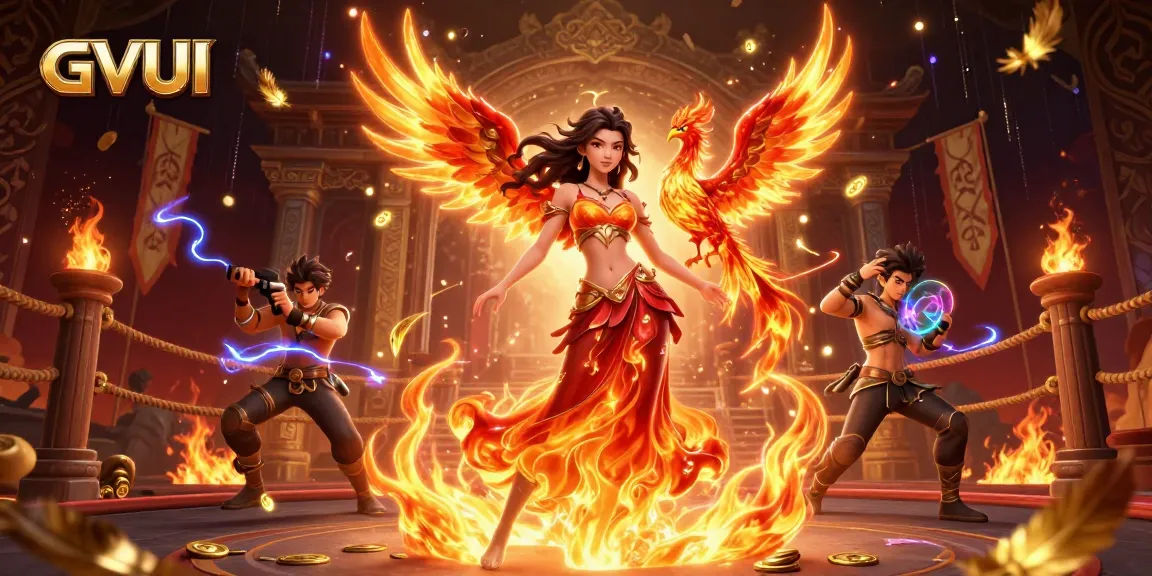 Experience exciting gambling with GVUI as a stunning Asia-themed casino illustration captivates the viewer.