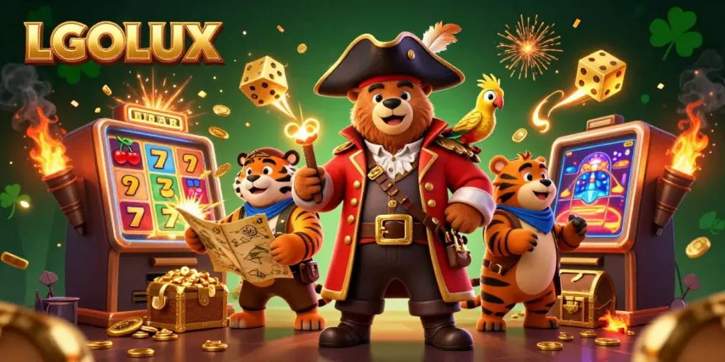 Play games and win big at LGOLUX with colorful slot machines and lively casino themes.